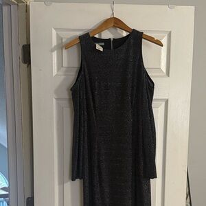 Chic Black Sleeveless Midi Dress